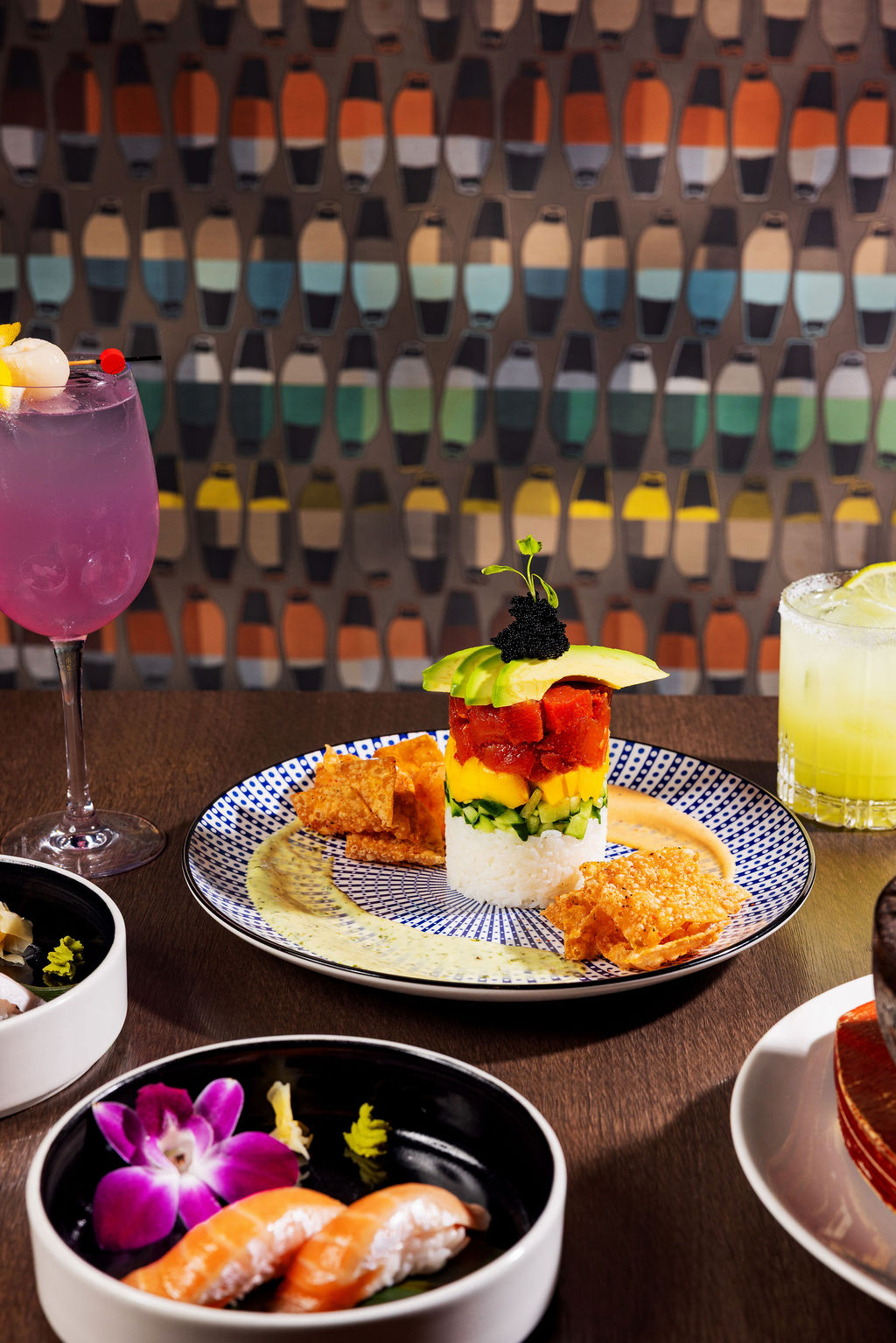 a plate of food on a table