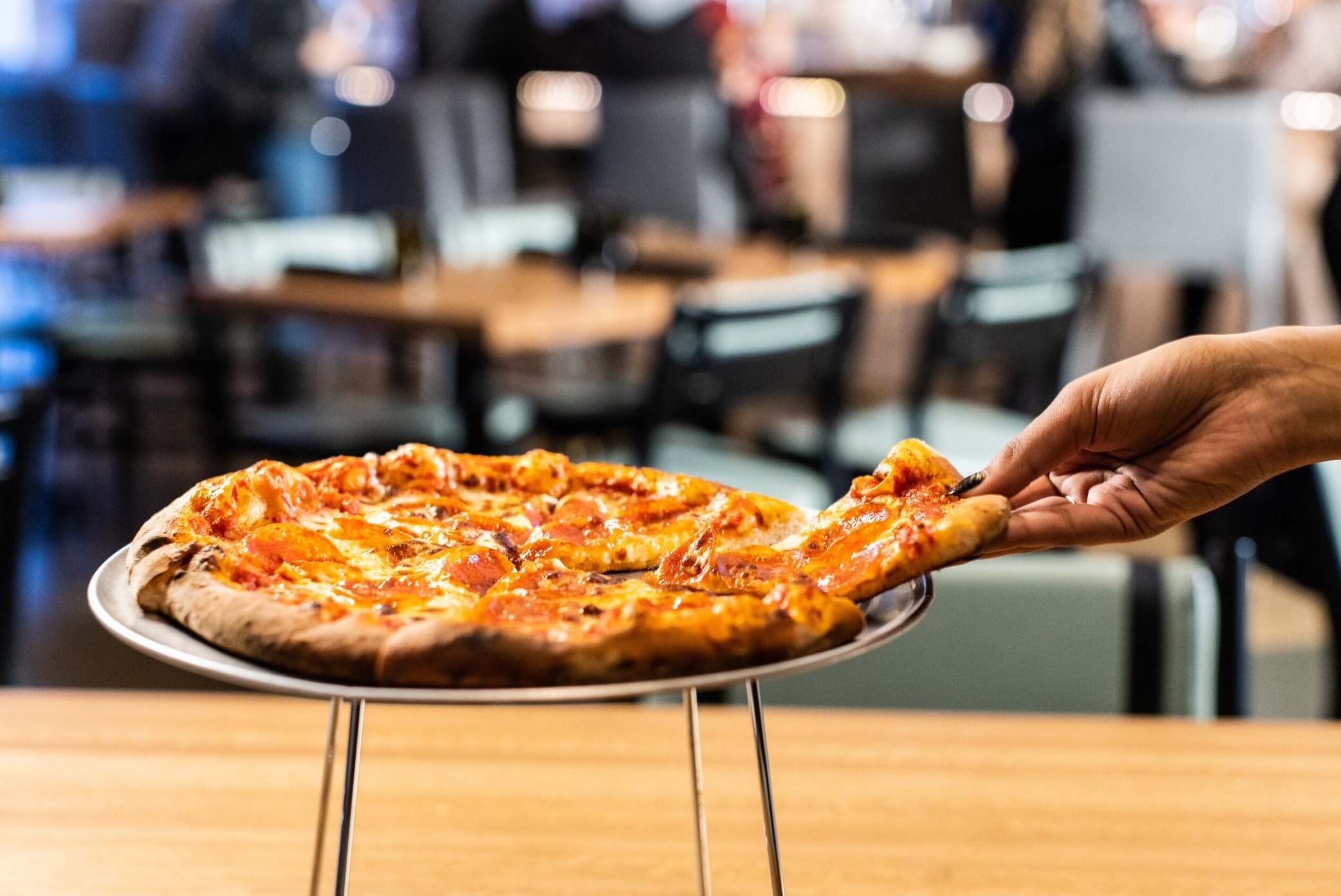 a plate of food on a table