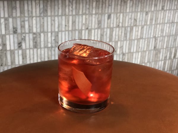 a glass cup on a table