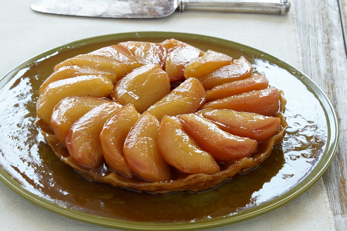 A plate of Dessert on the table.