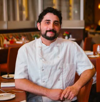 a man sitting at a table