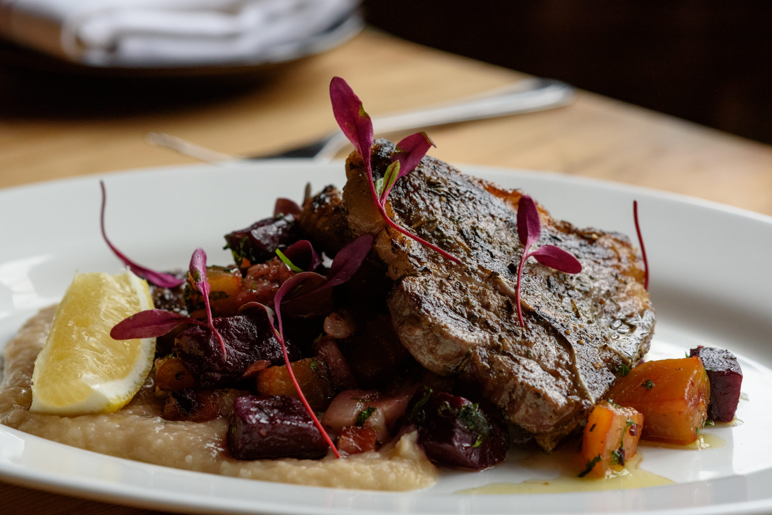 a piece of cake on a plate