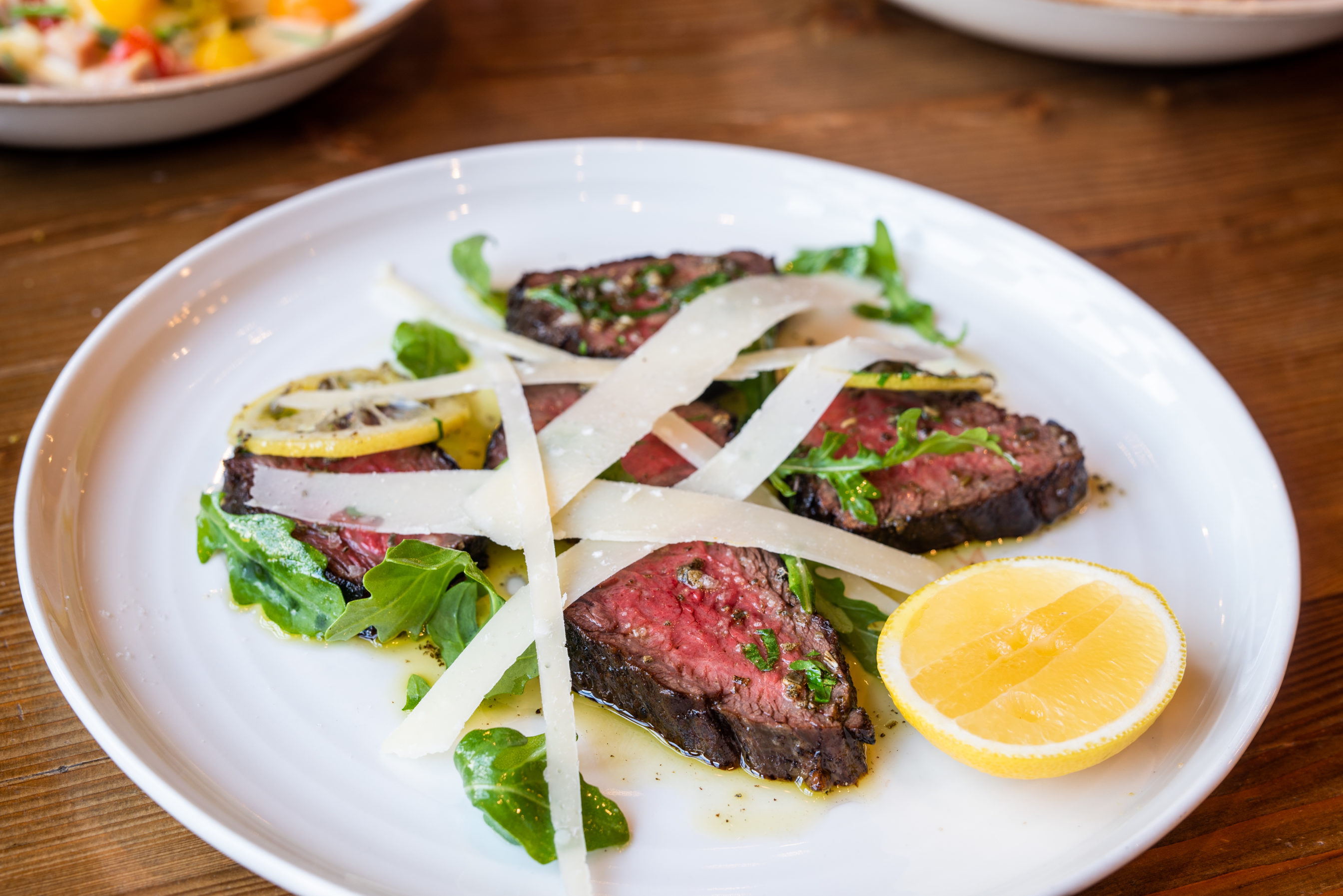 a plate of food on a table