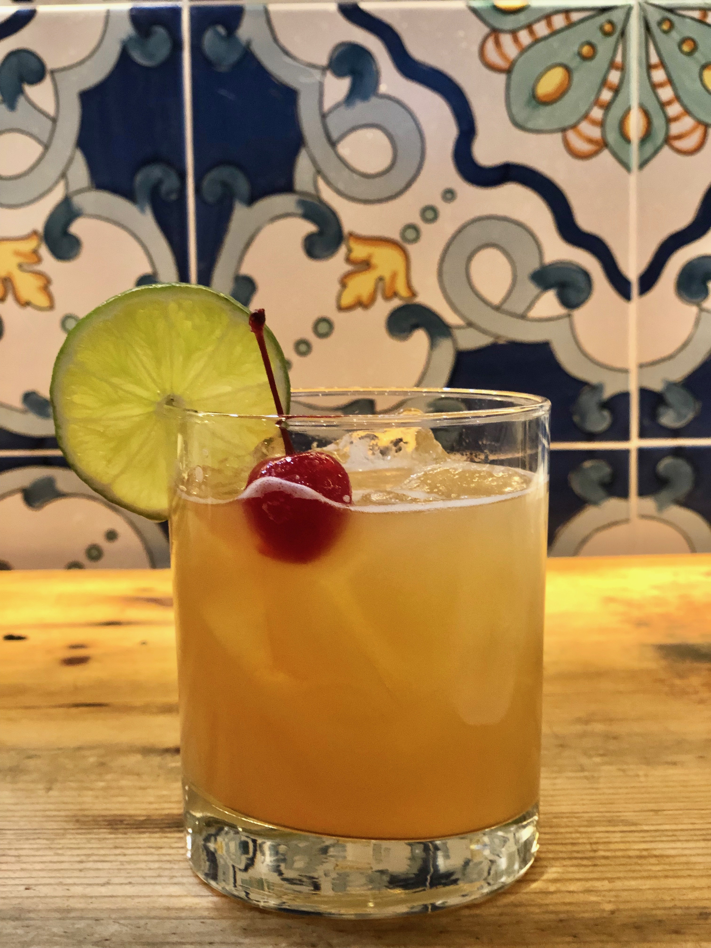 a glass of orange juice