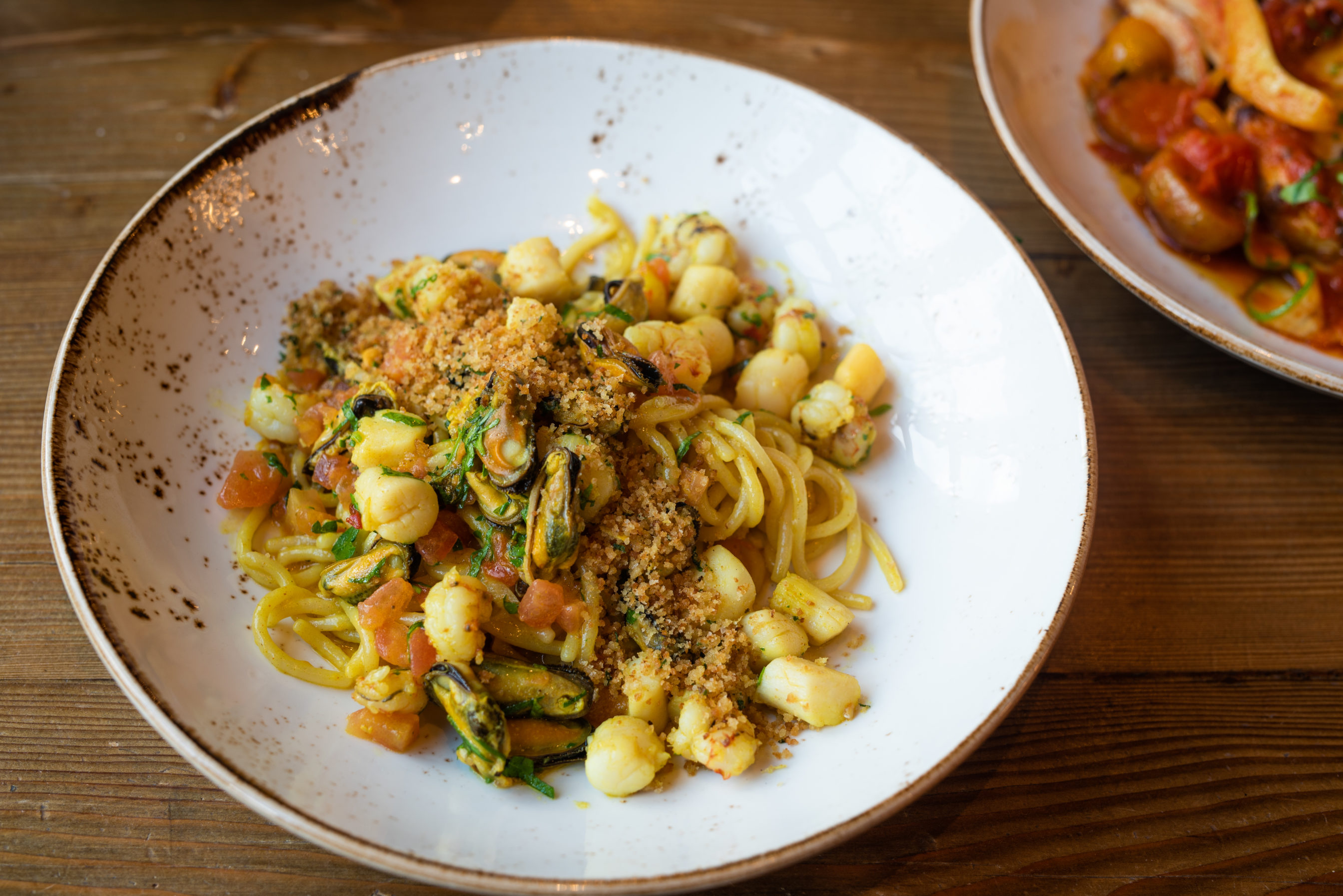 a plate of food on a table