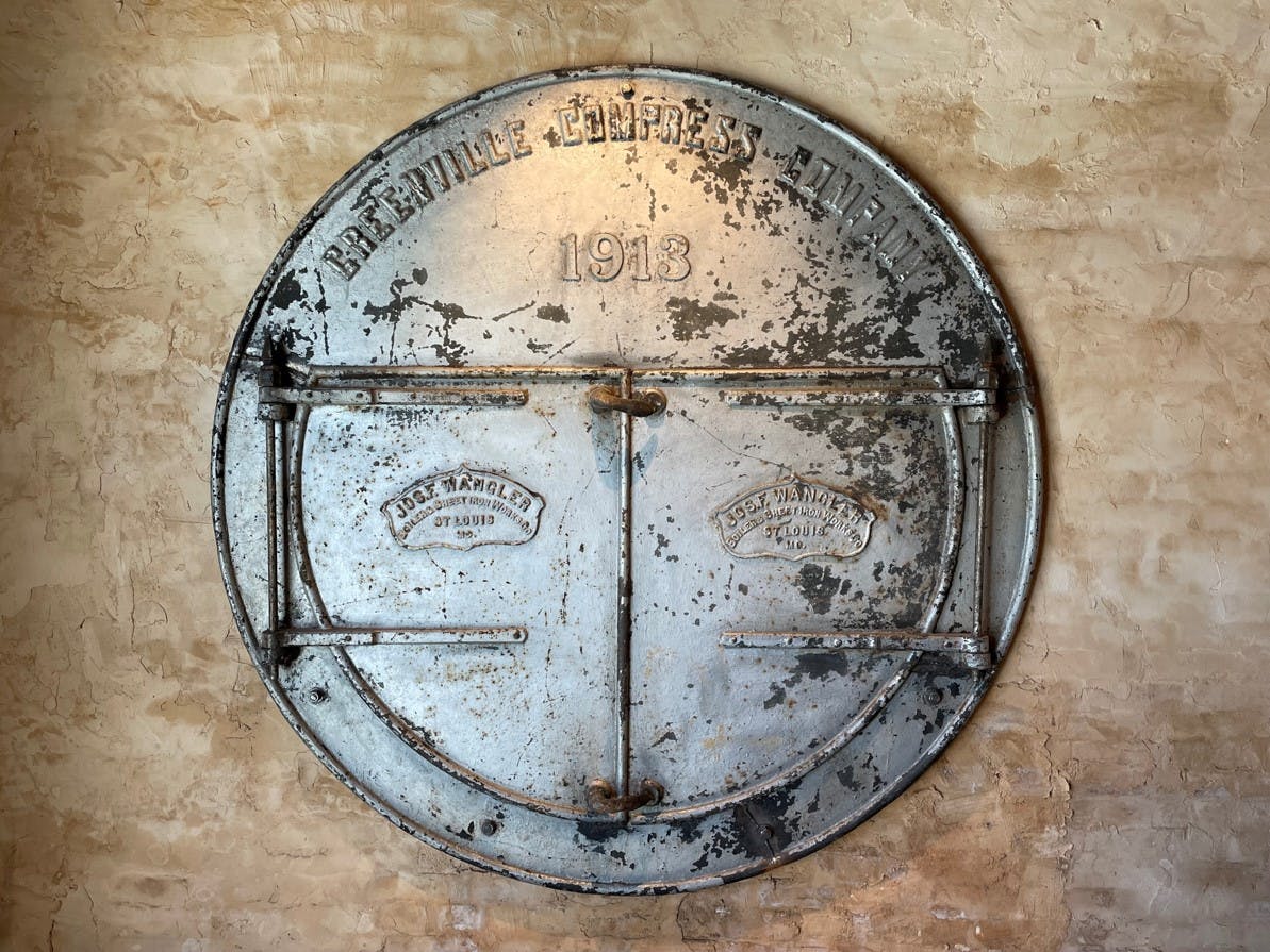 a close up of the Boiler Room plate