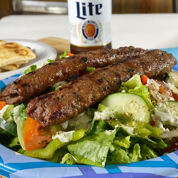 a plate of food on a table