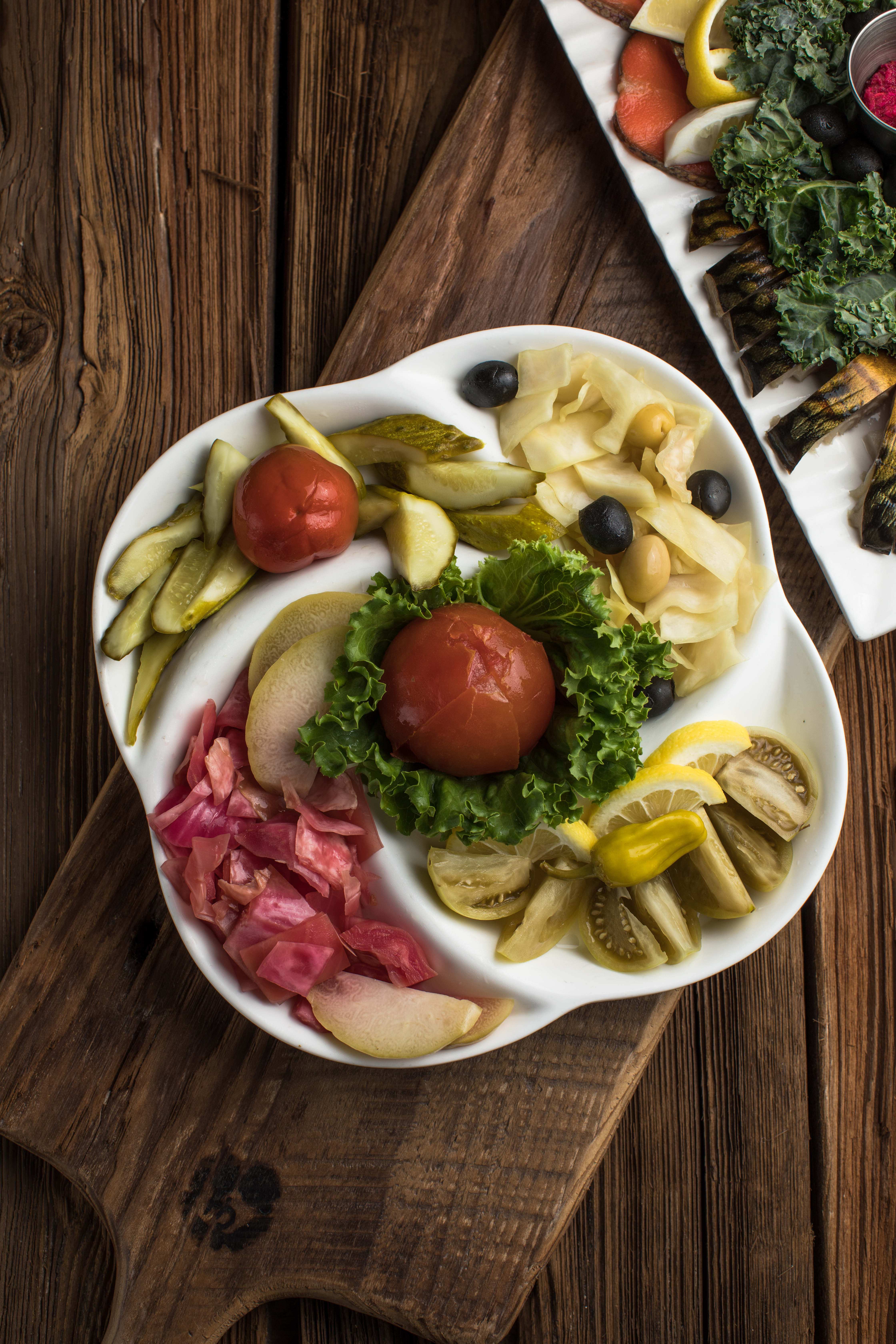 a plate of food on a table