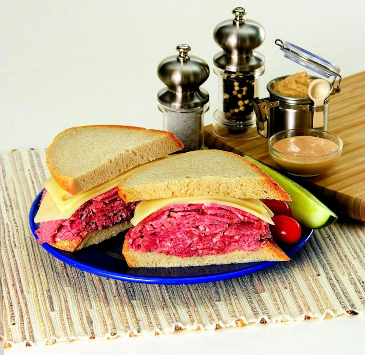 a plate of food on a table