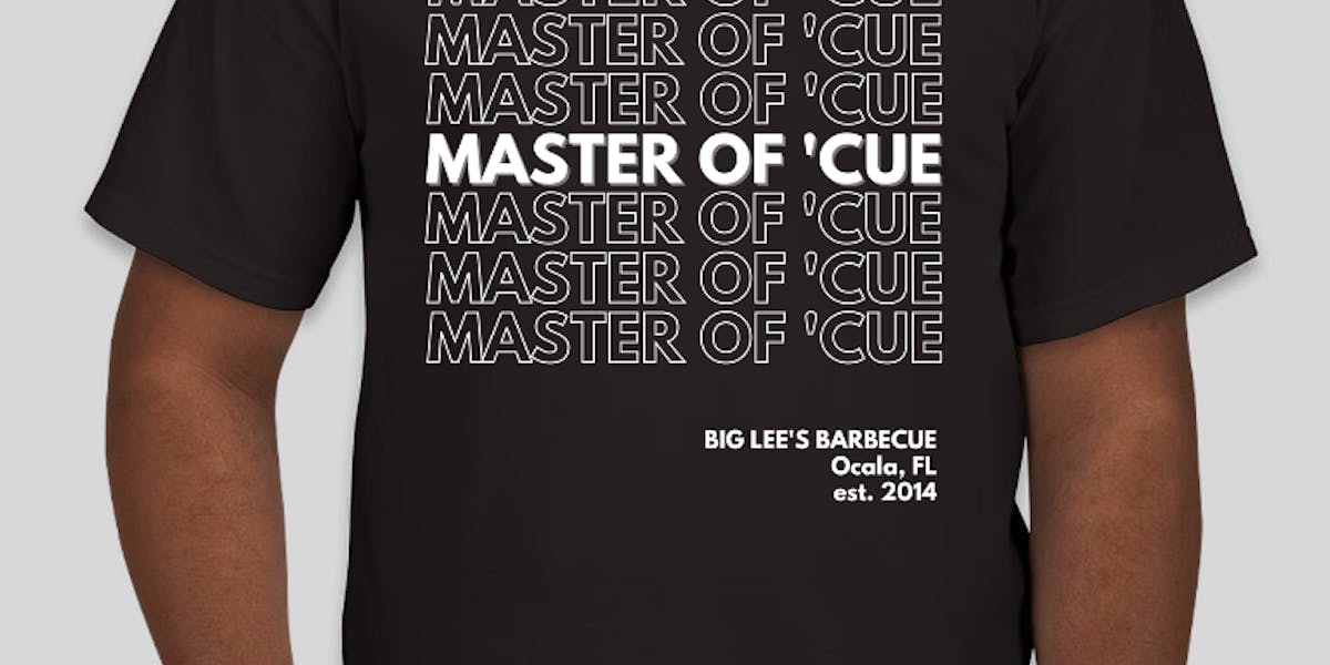 NEW Master of 'Cue TShirt | Big Lee's BBQ | Barbecue Food Truck Service ...