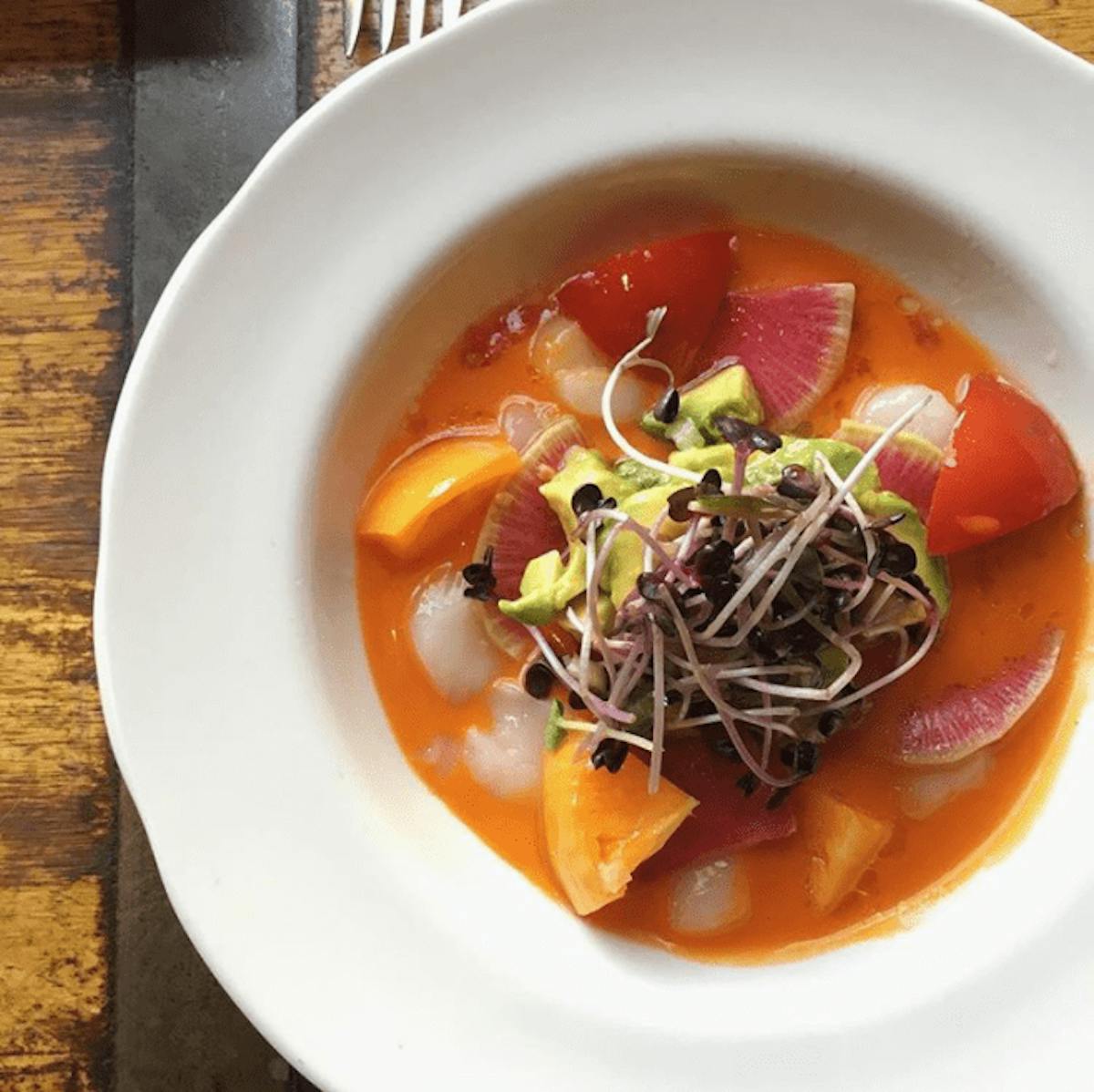 a bowl of soup