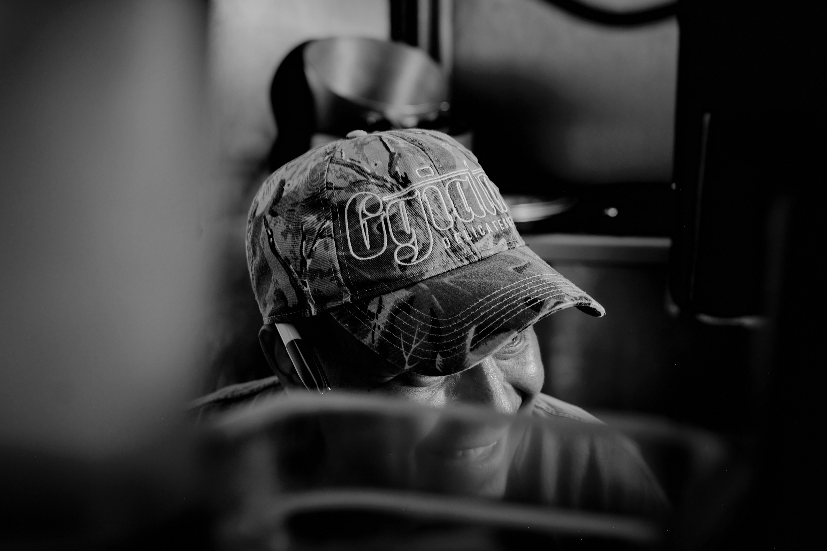 a person wearing a hat