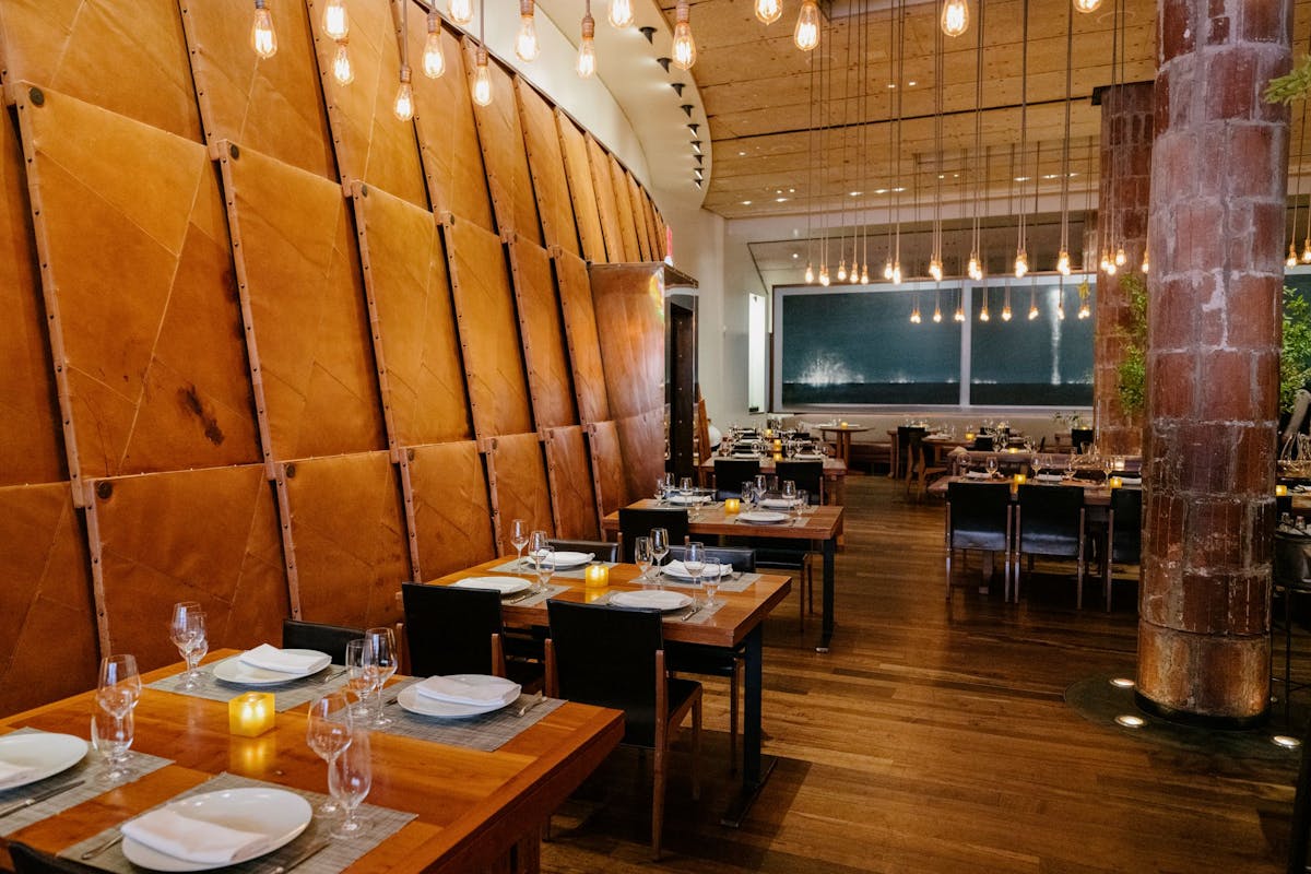 a dining room table