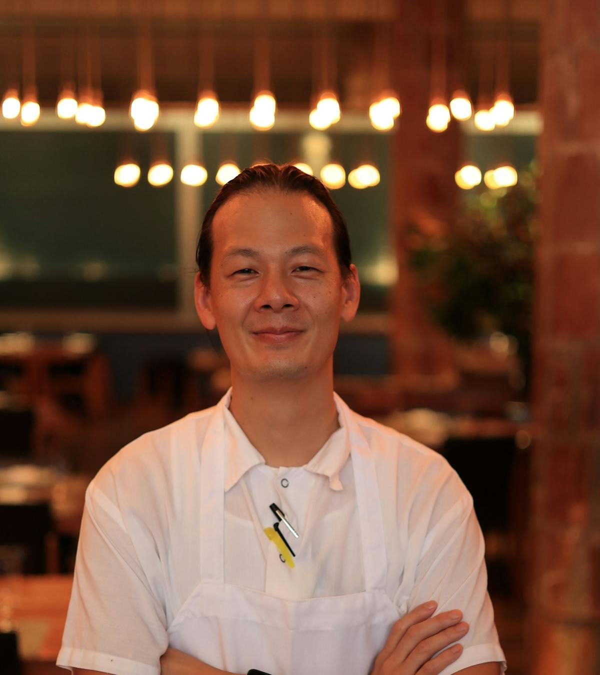 a person smiling for the camera