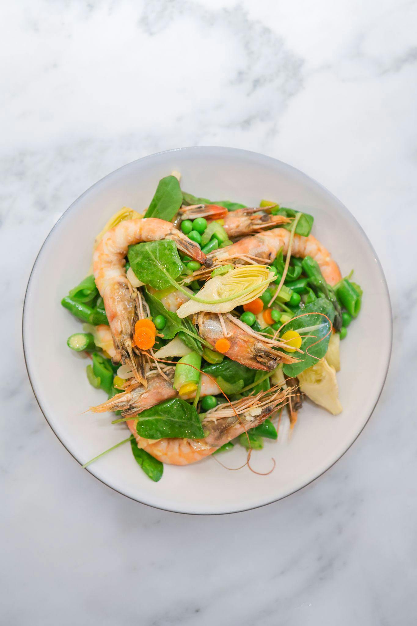 a plate of food on a table