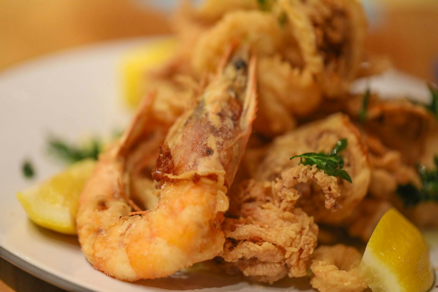 a close up of a plate of food