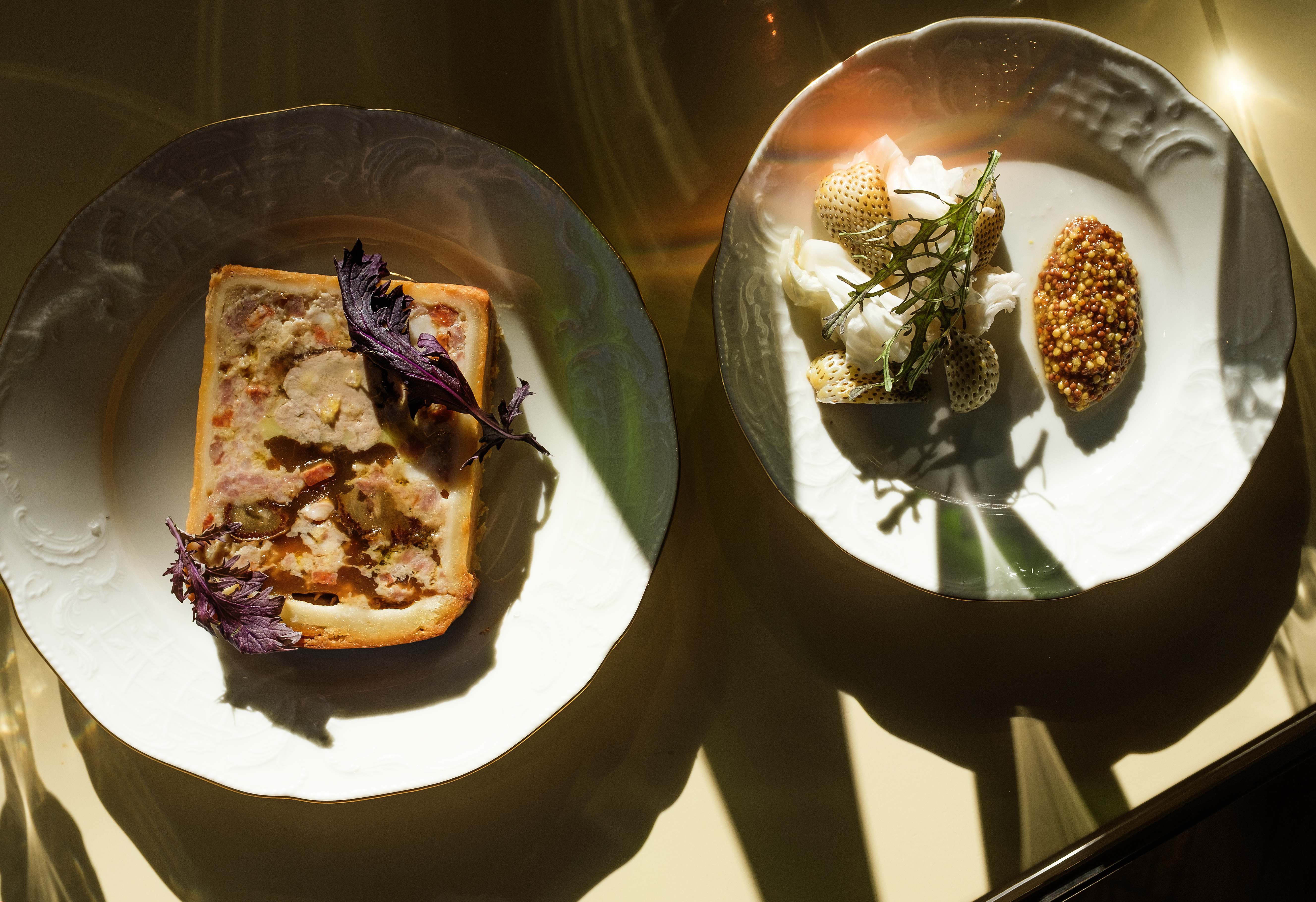 a plate of food on a table
