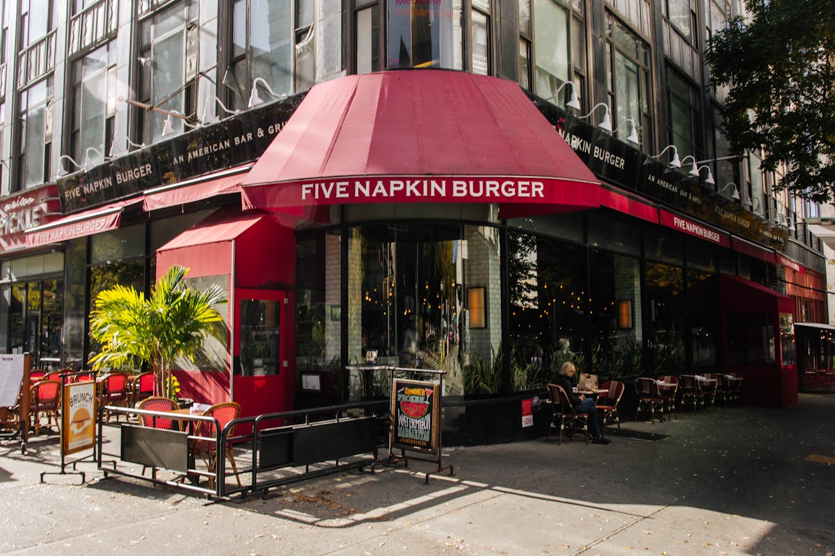 a store front at day