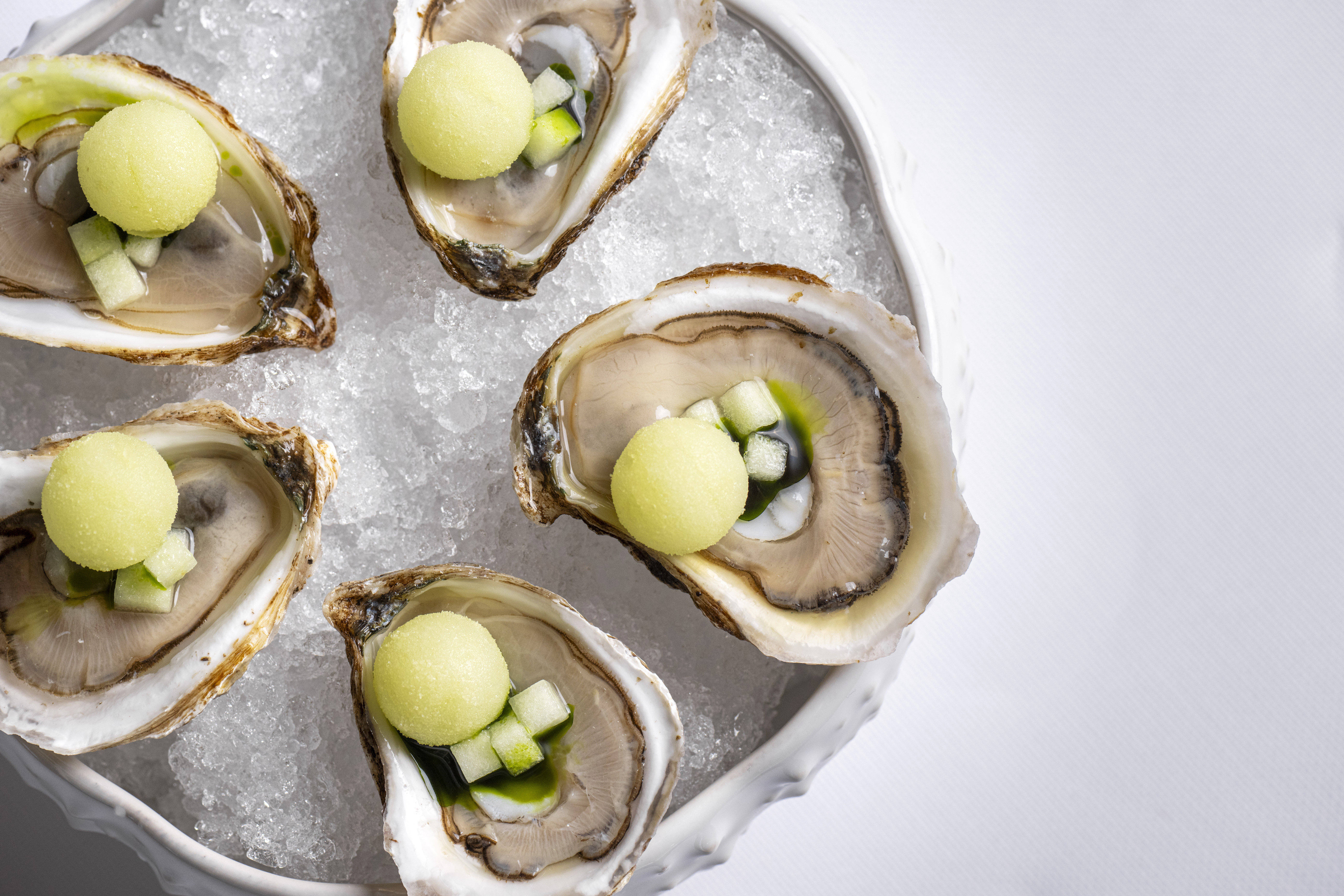 a dish is filled with food