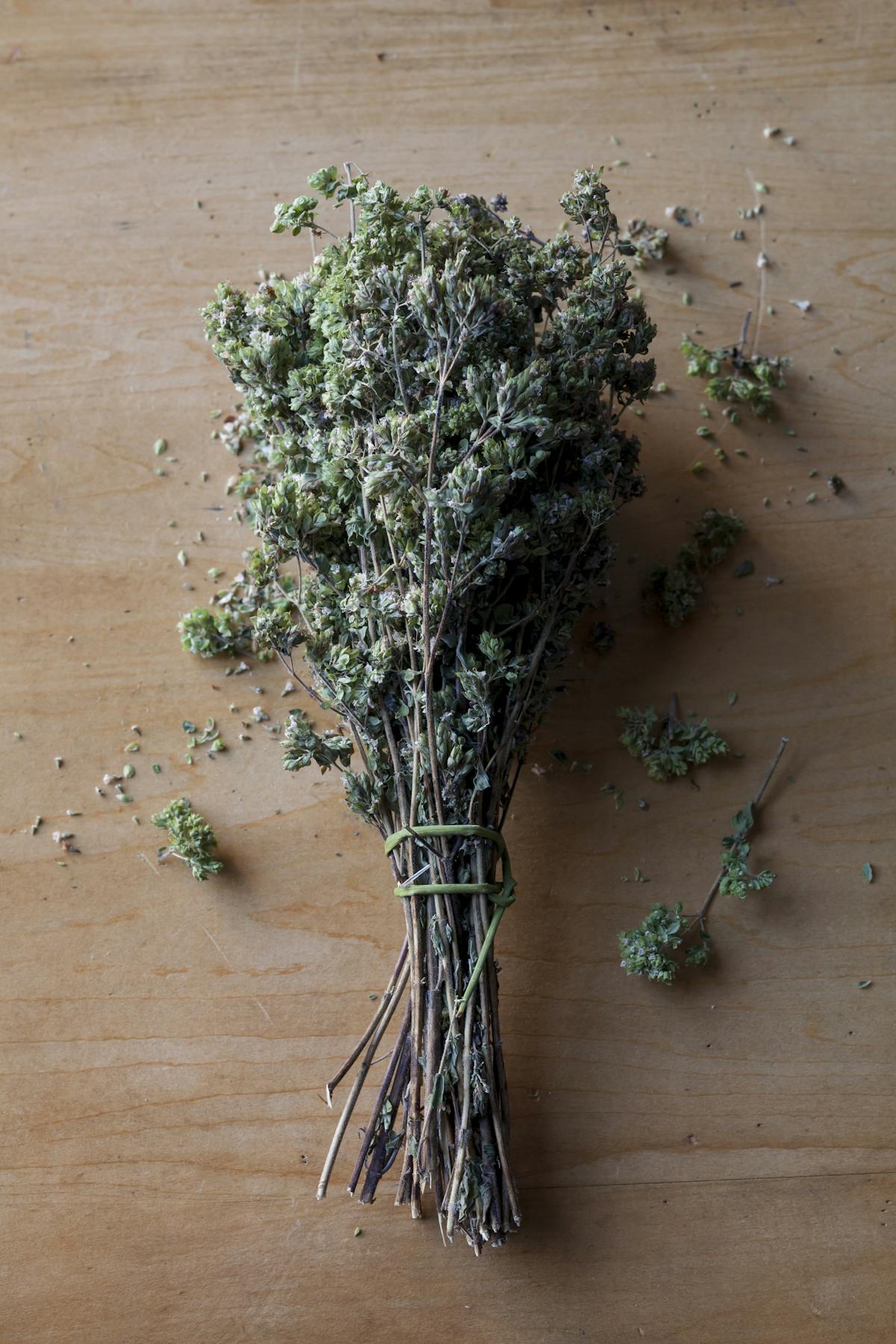 a bunch of fresh herbs