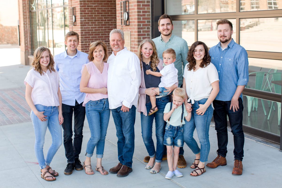 a group of people posing for a photo