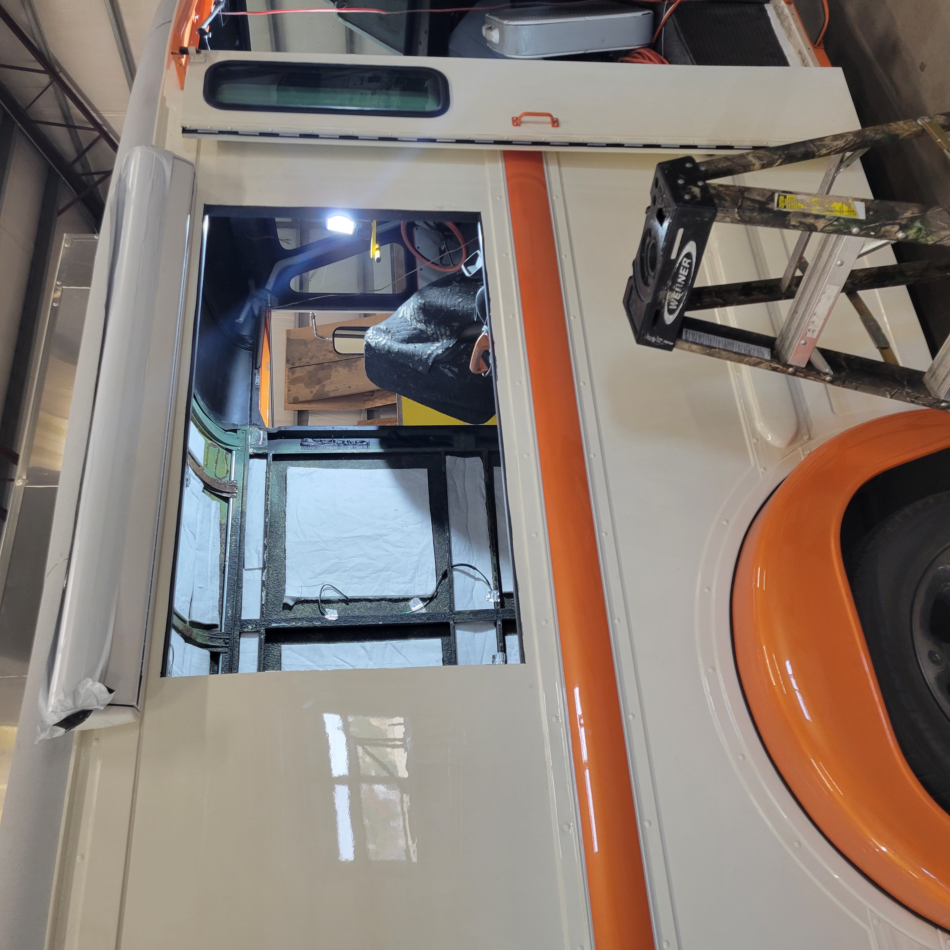 a chair sitting in front of a window