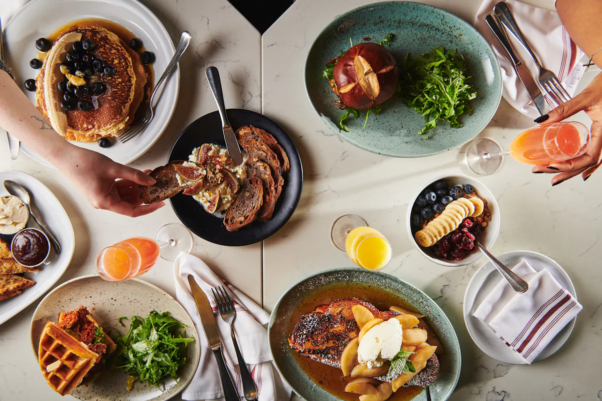 a bunch of food on a plate