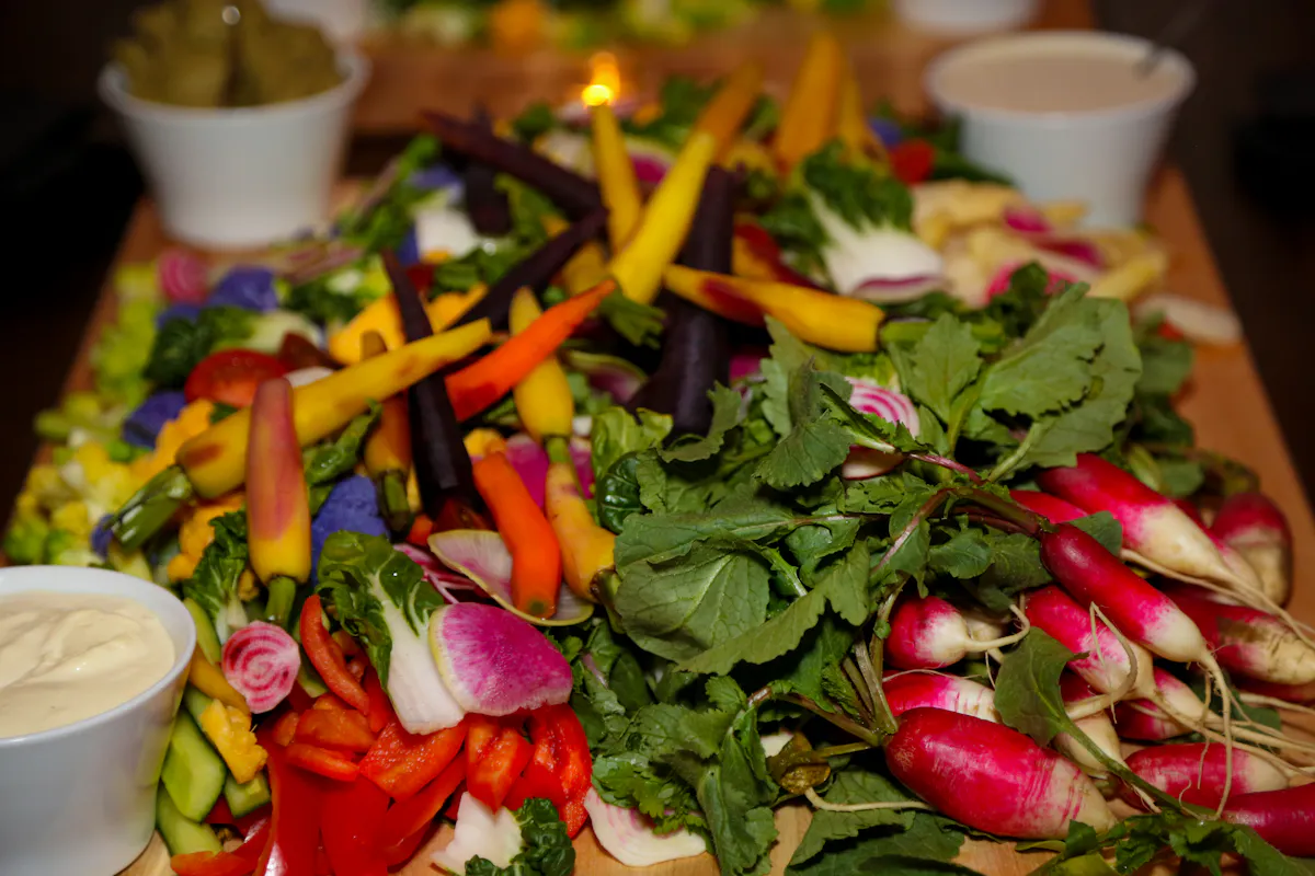 a close up of food