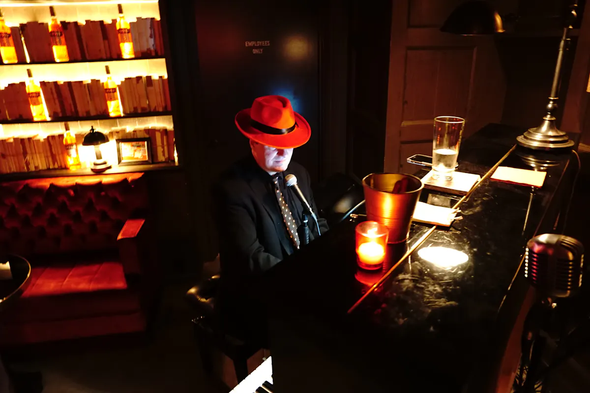 a person playing the piano