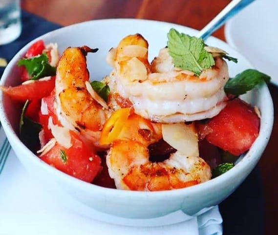 a bowl of food on a plate