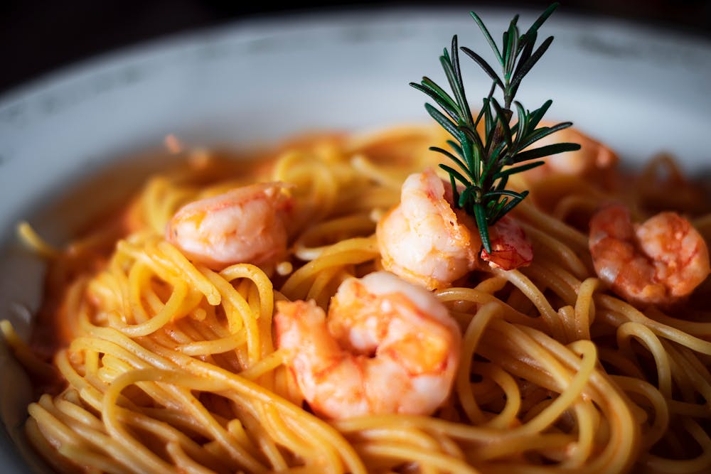 a close up of a plate of food