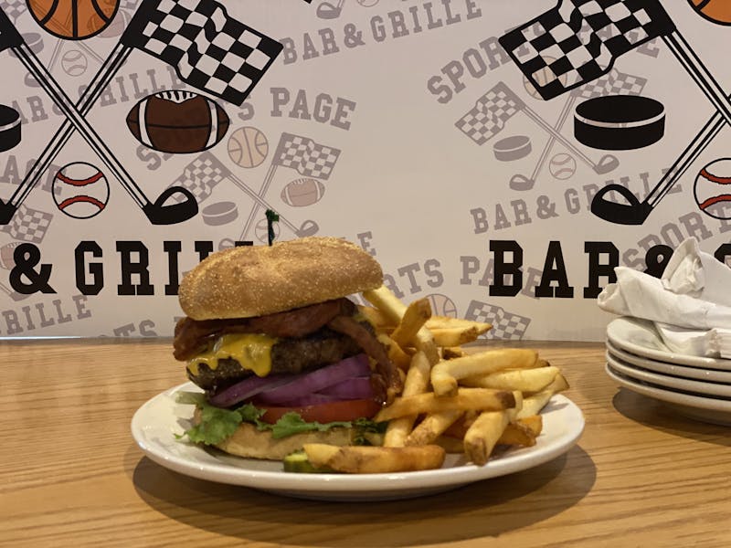 TuesdayBurger Night Sports Page Bar and Grill Sports Bar in