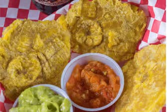 fried smashed plantains