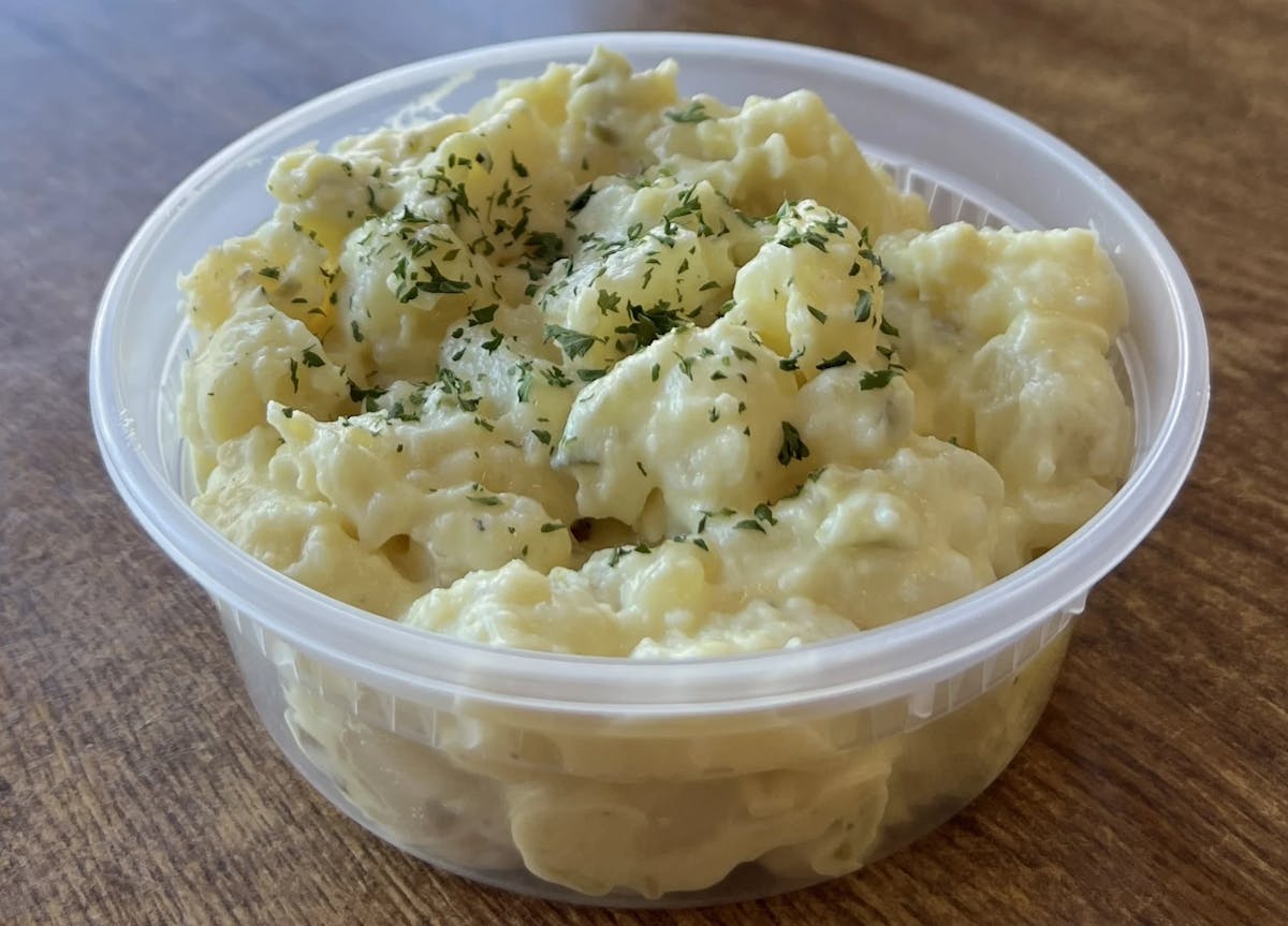 potarto salad in a cup