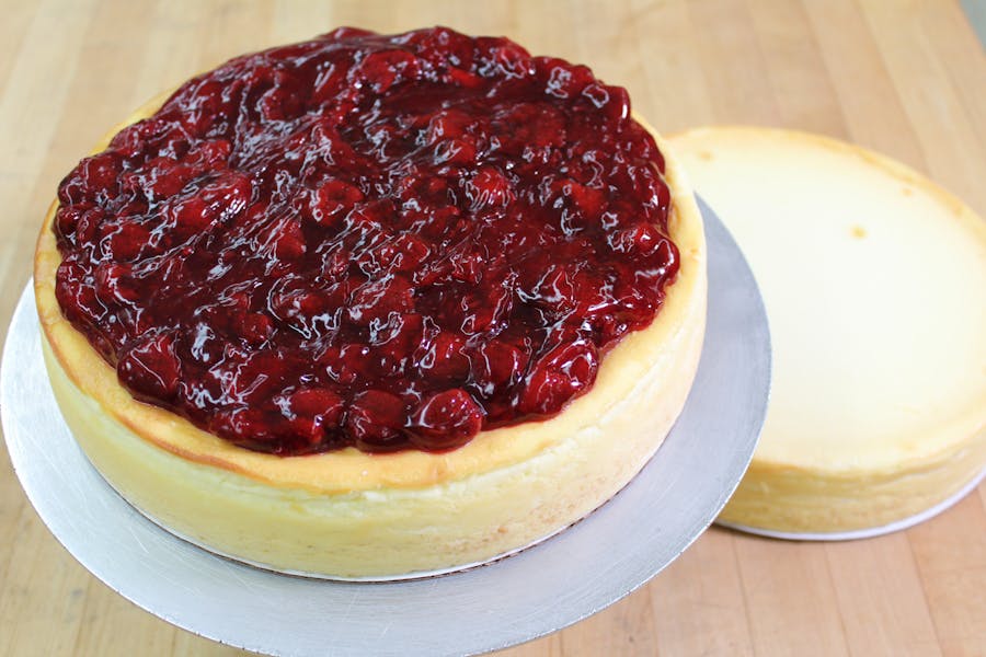 Ultimate Plain Cheesecake With Fruit Topping Pocono Cheesecake Factory