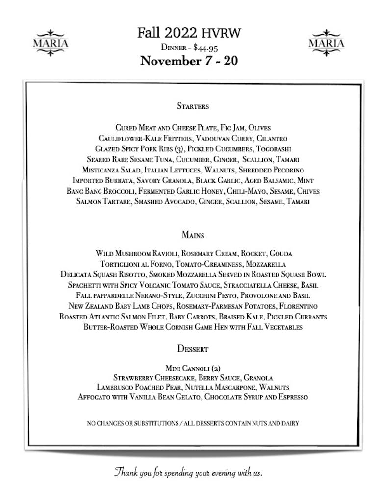 Restaurant Week Maria Westchester's Best New Restaurant