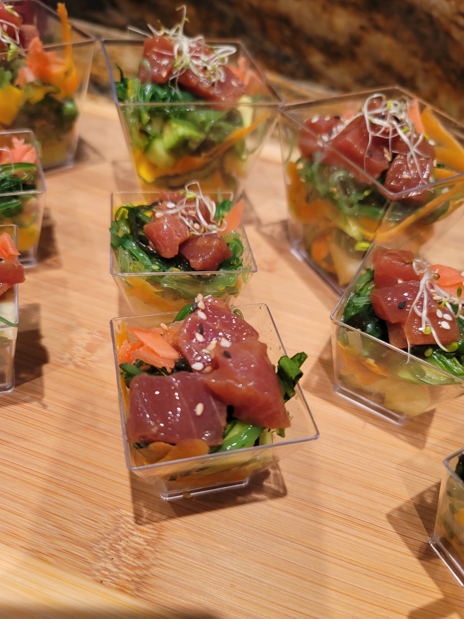 food on a table