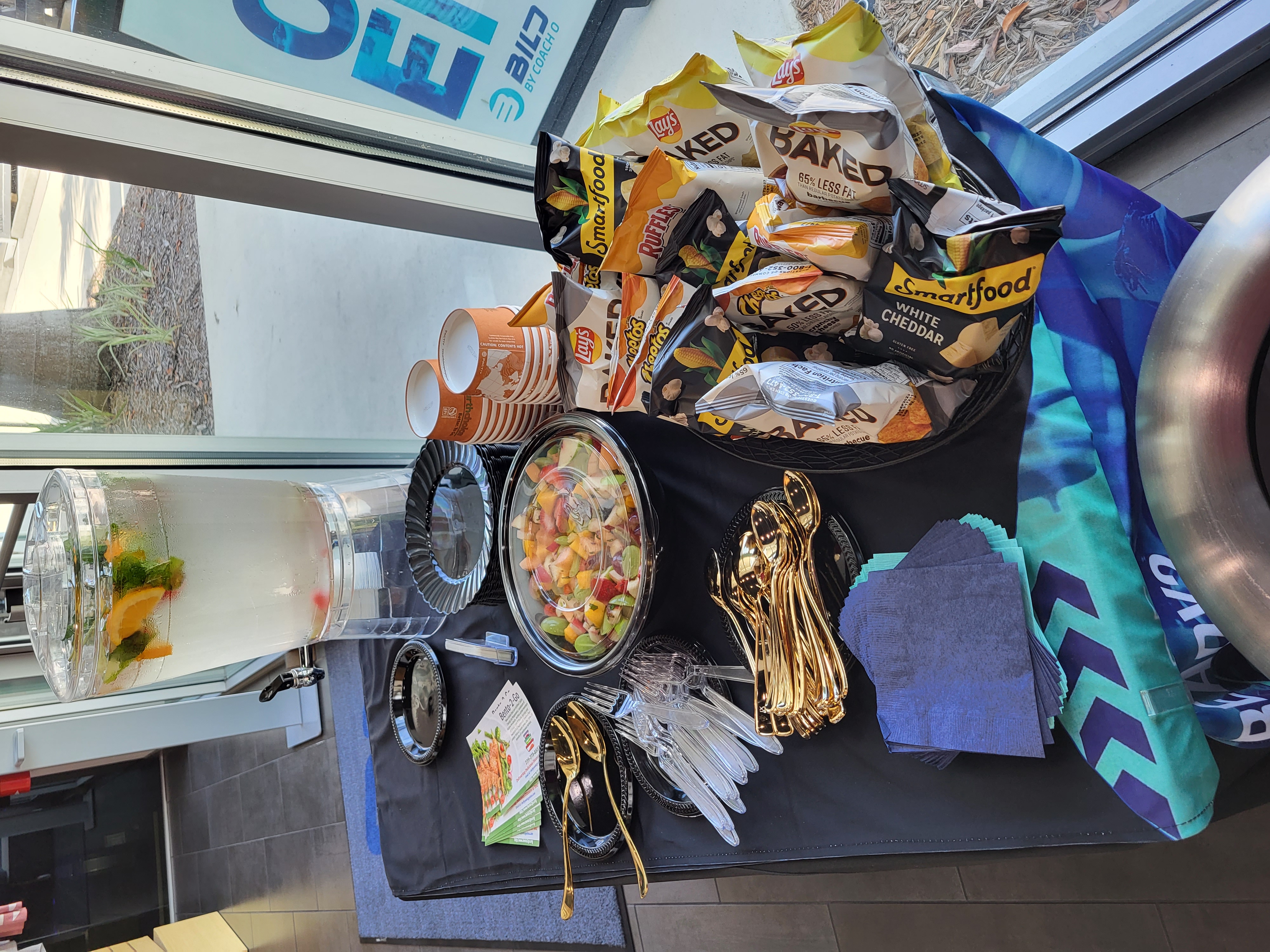 food on a table