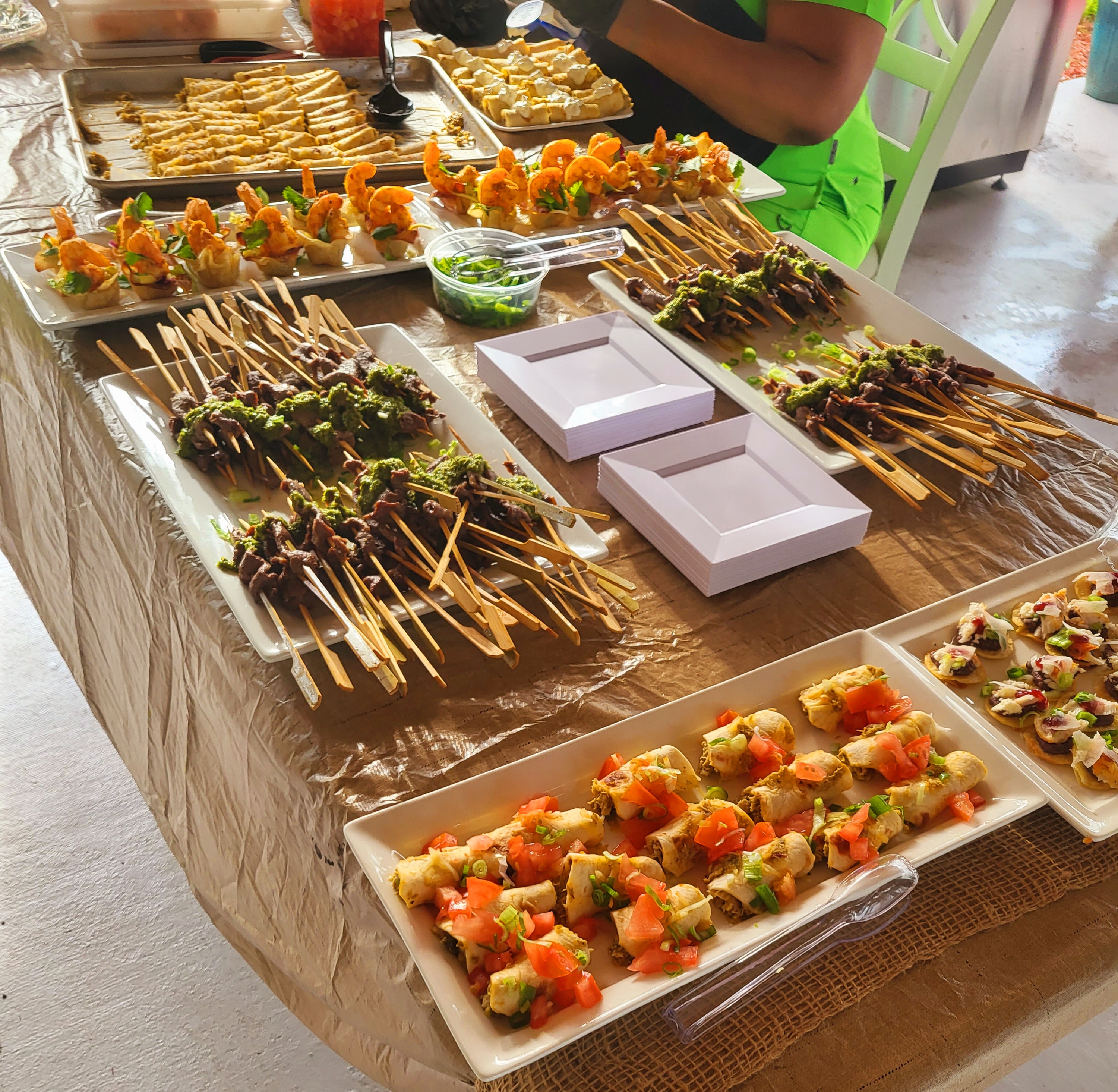 a store filled with lots of different types of food on a table