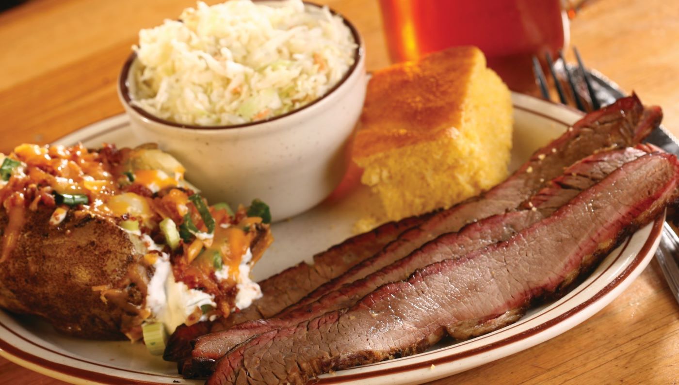 a close up of a plate of food on a table