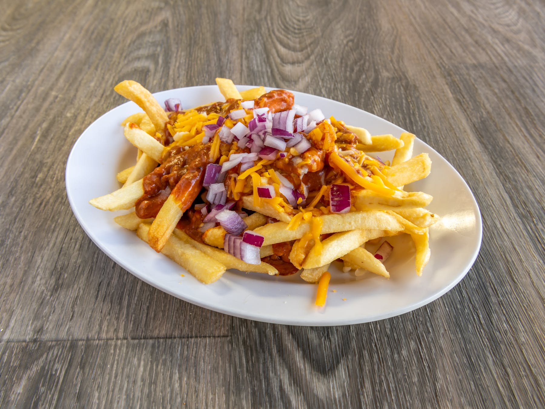 a plate of food on a table