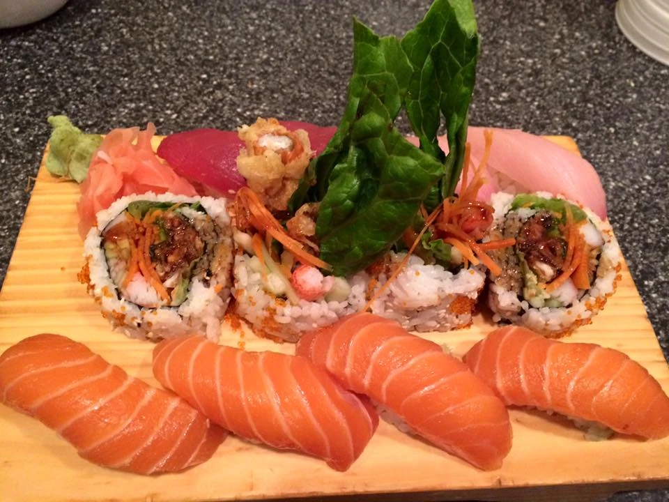 sushi on a table