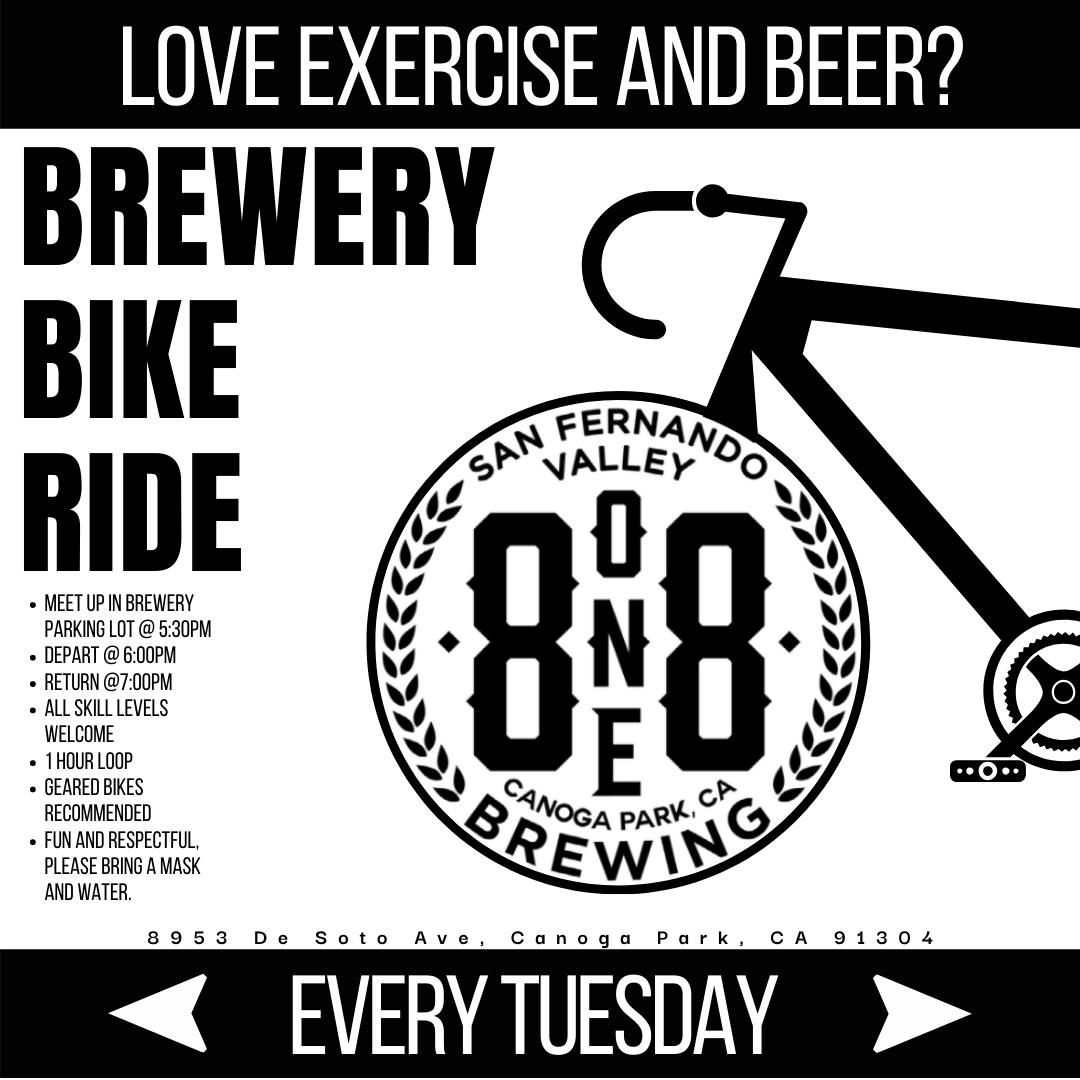 brewery bike ride 818 logo