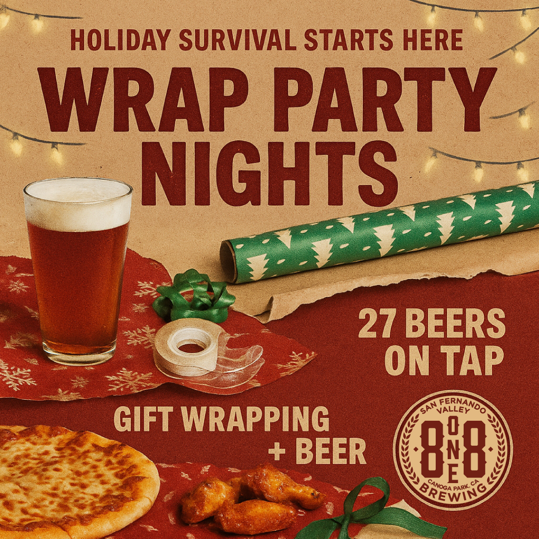 wrap presents drink beer