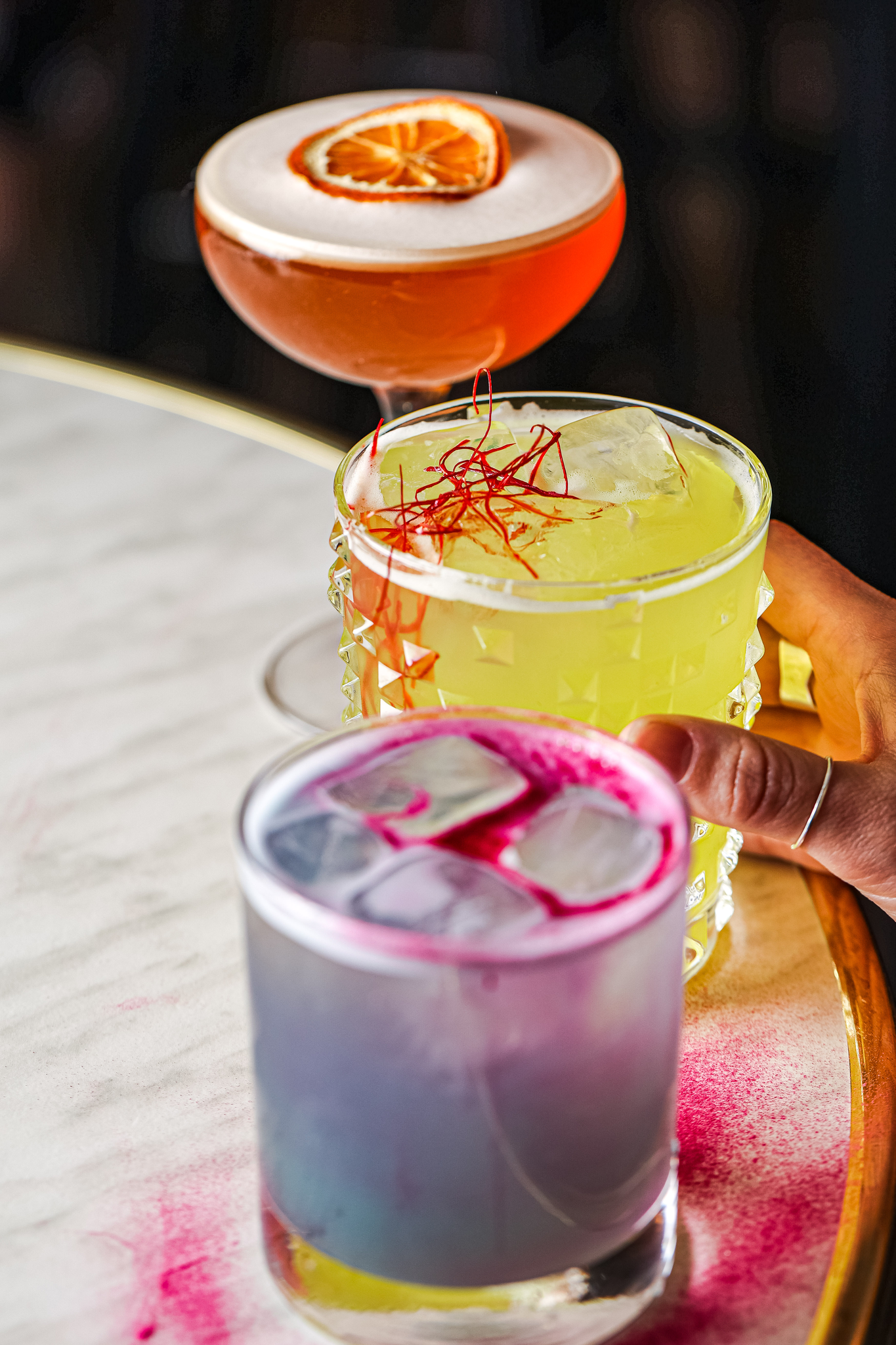 Colorful Cocktails: Pilot's License, Snake Bites, and Sunset Sour