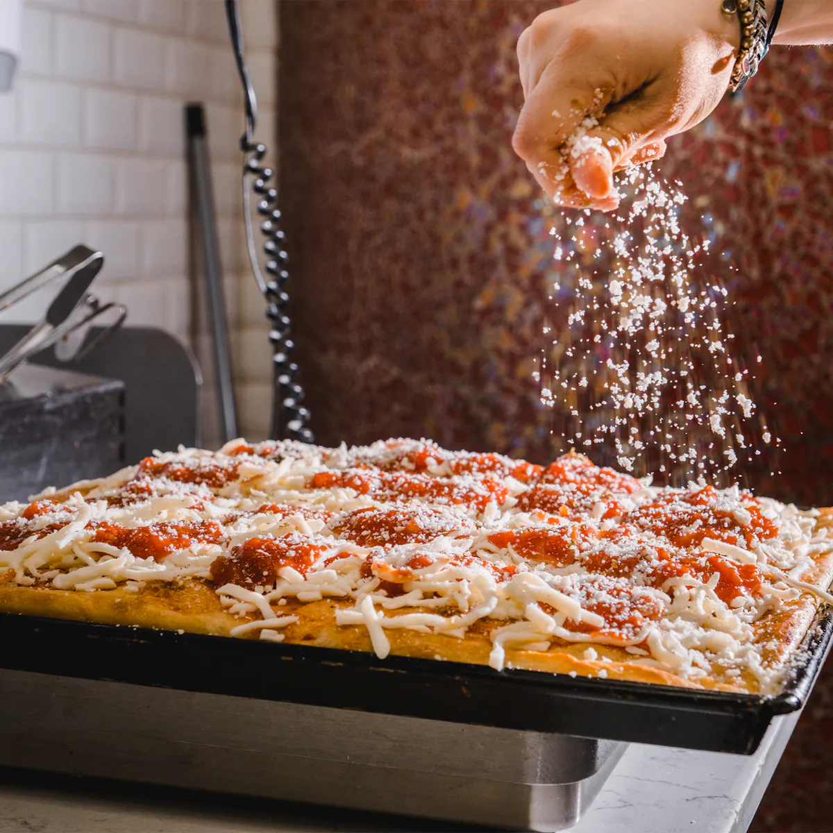 a slice of pizza