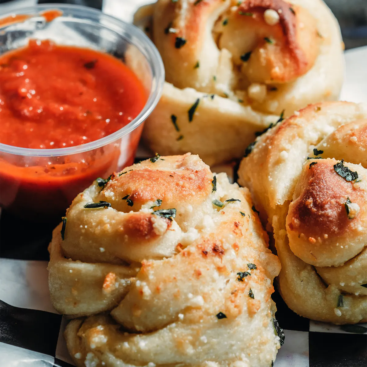 a close up of food