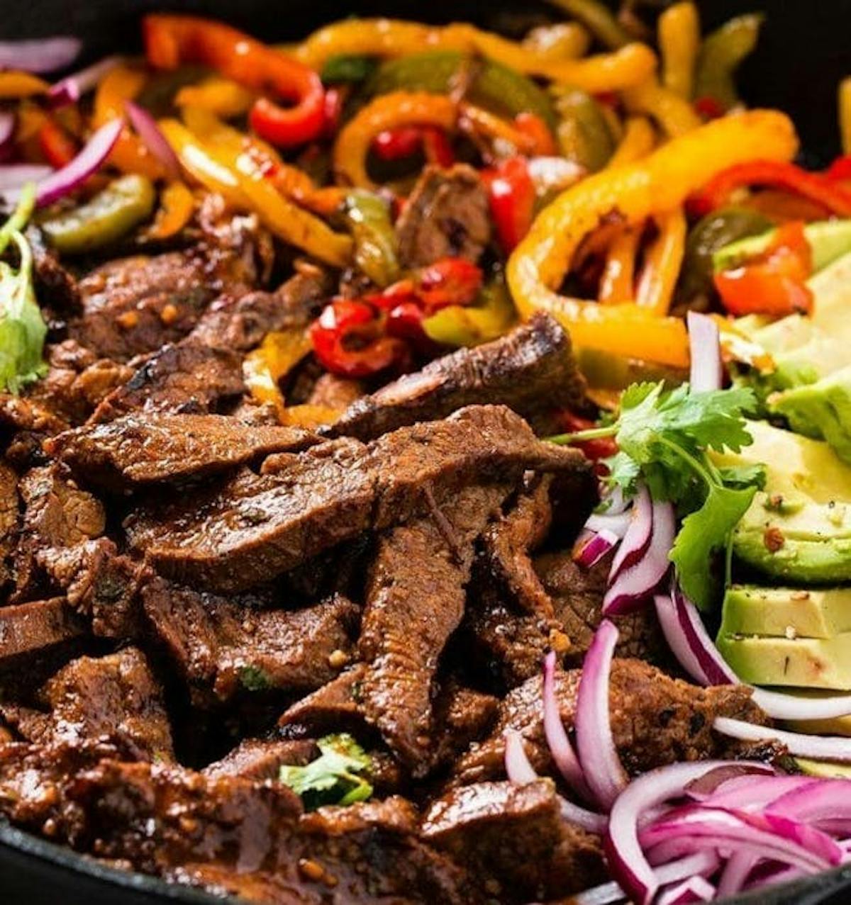 a meal of meat and vegetables