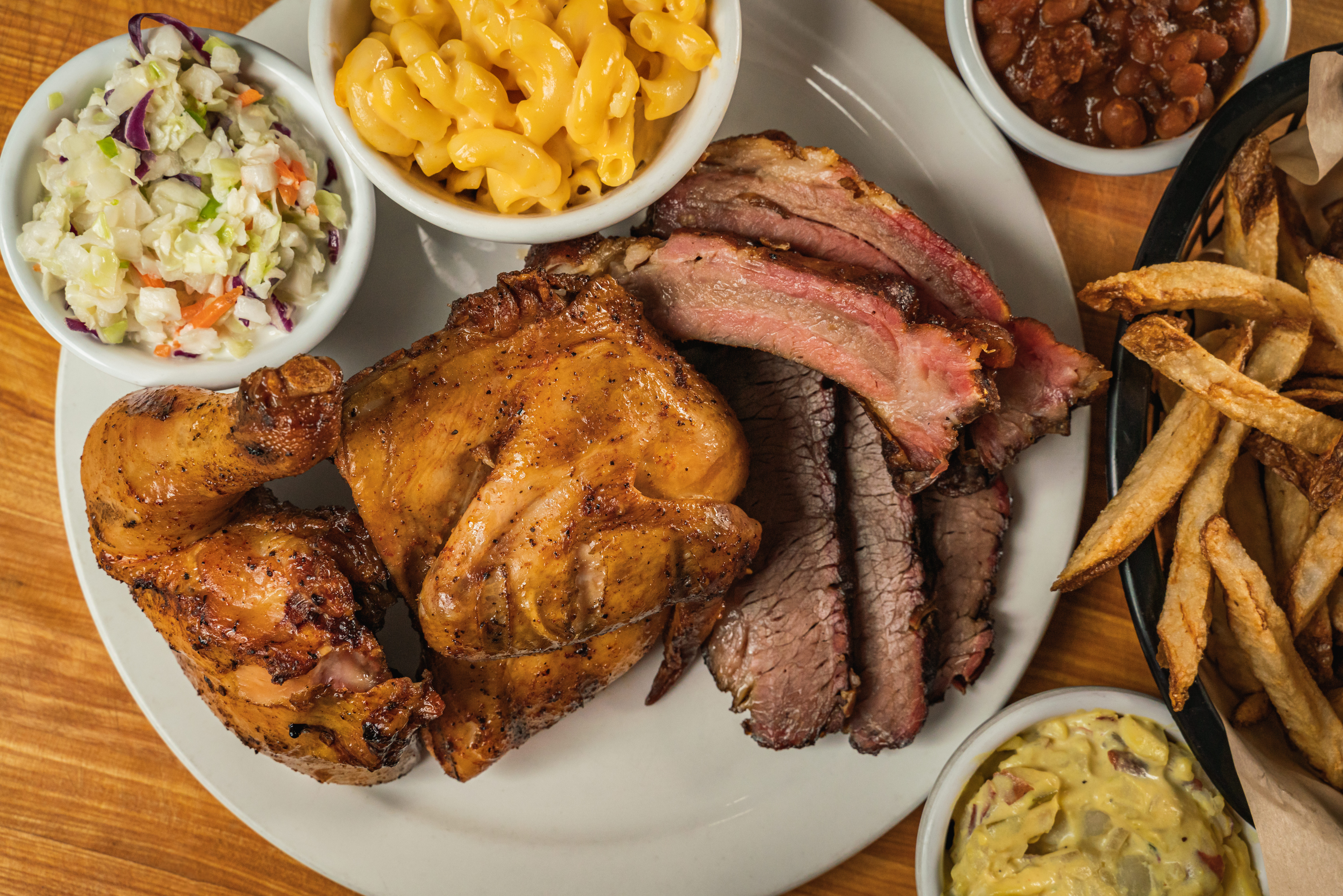 a bunch of food on a plate