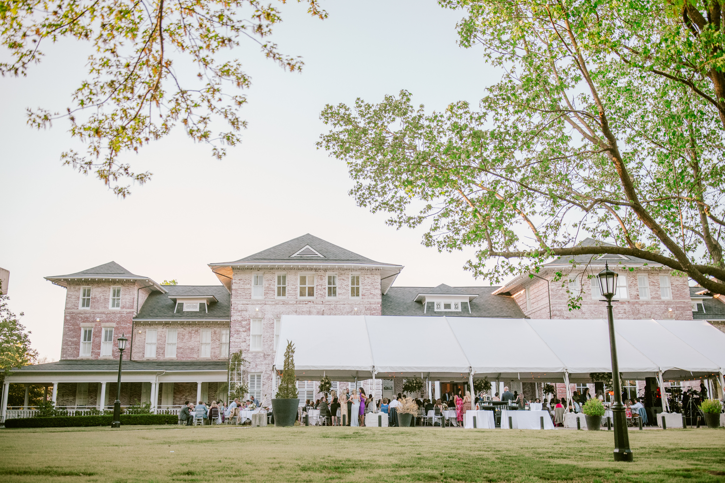 exterior hotel with event tent